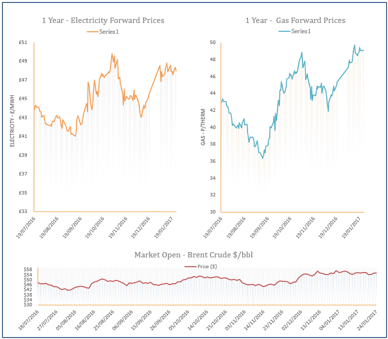 energy price graph - 24-01-2017