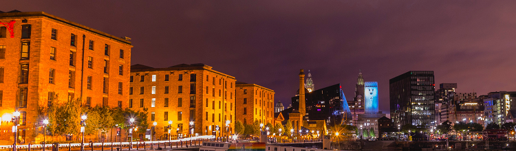 Liverpool Dock at night